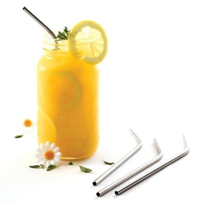 Straws 4pk Drink SS w/Brush 012