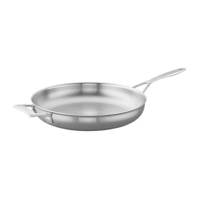 Fry Pan 12.5" w/Helper Handle SS Industry