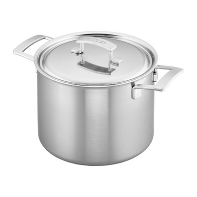 Stock Pot 8qt w/Lid SS Industry