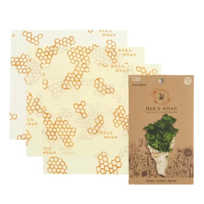 Bees Wrap 3pk Large Honeycomb 006