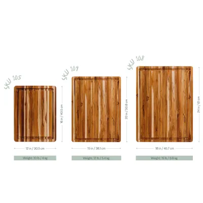 Cutting Board 24x18 Teak 002