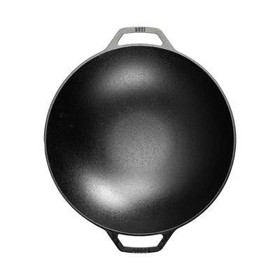 Wok 14" Cast Iron Lodge 001