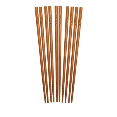 Chopsticks 5pr/pk Engraved Bamboo 012
