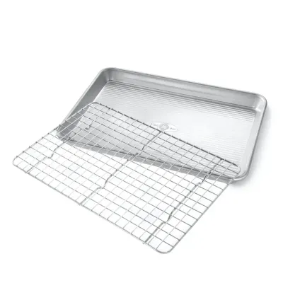 Baking Pan 12.5x9x1" Quarter Sheet w/Rack  006
