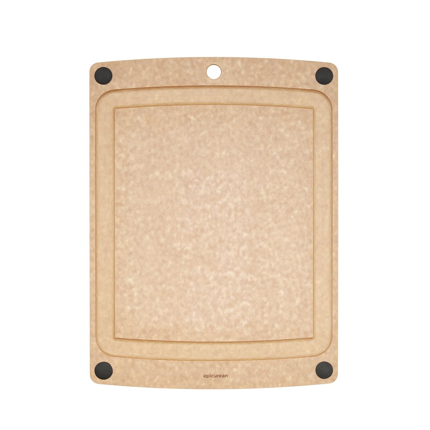 Cutting Board 17.5x13 Natural w/Black Buttons 006