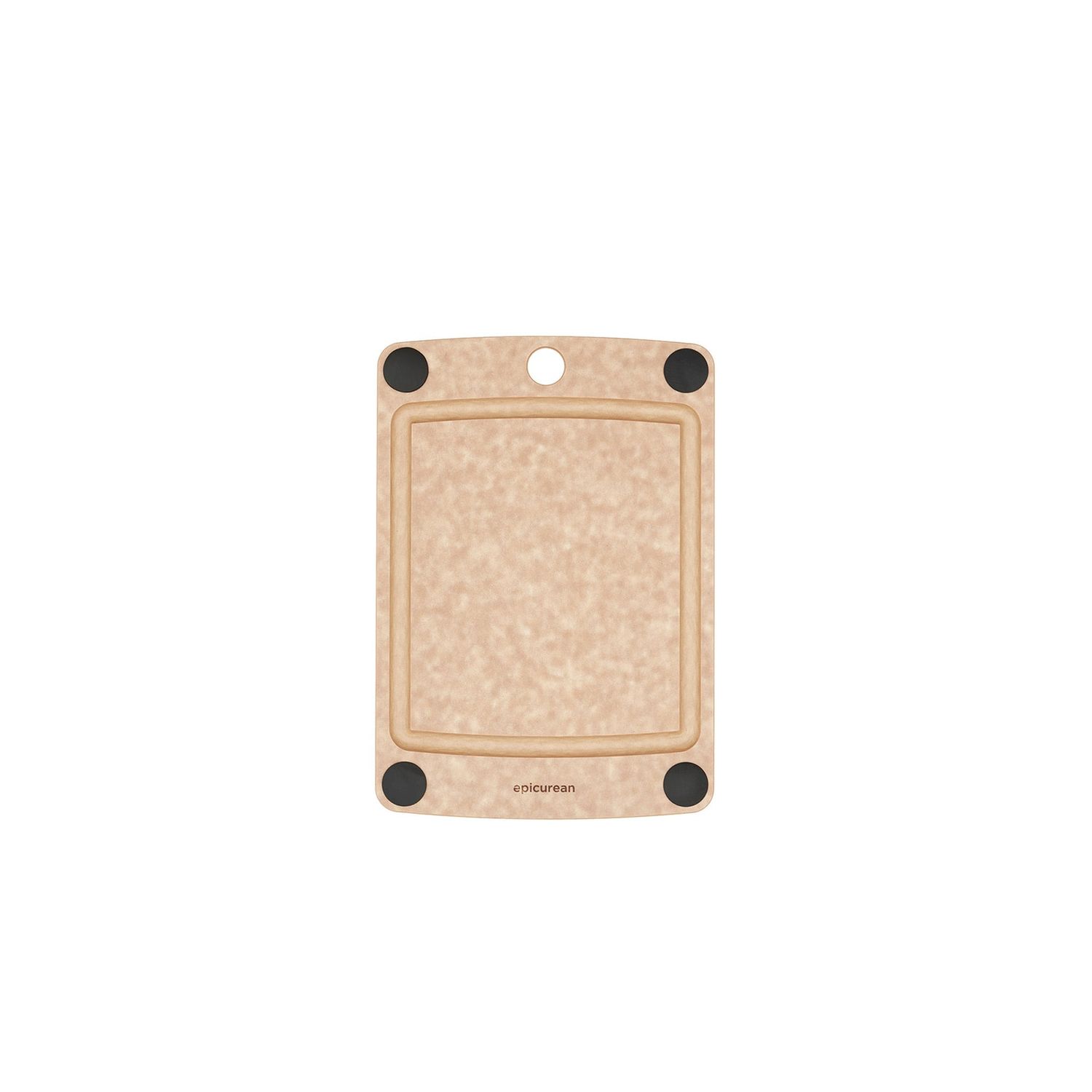 Cutting Board 10x7 Natural w/Black Buttons 006