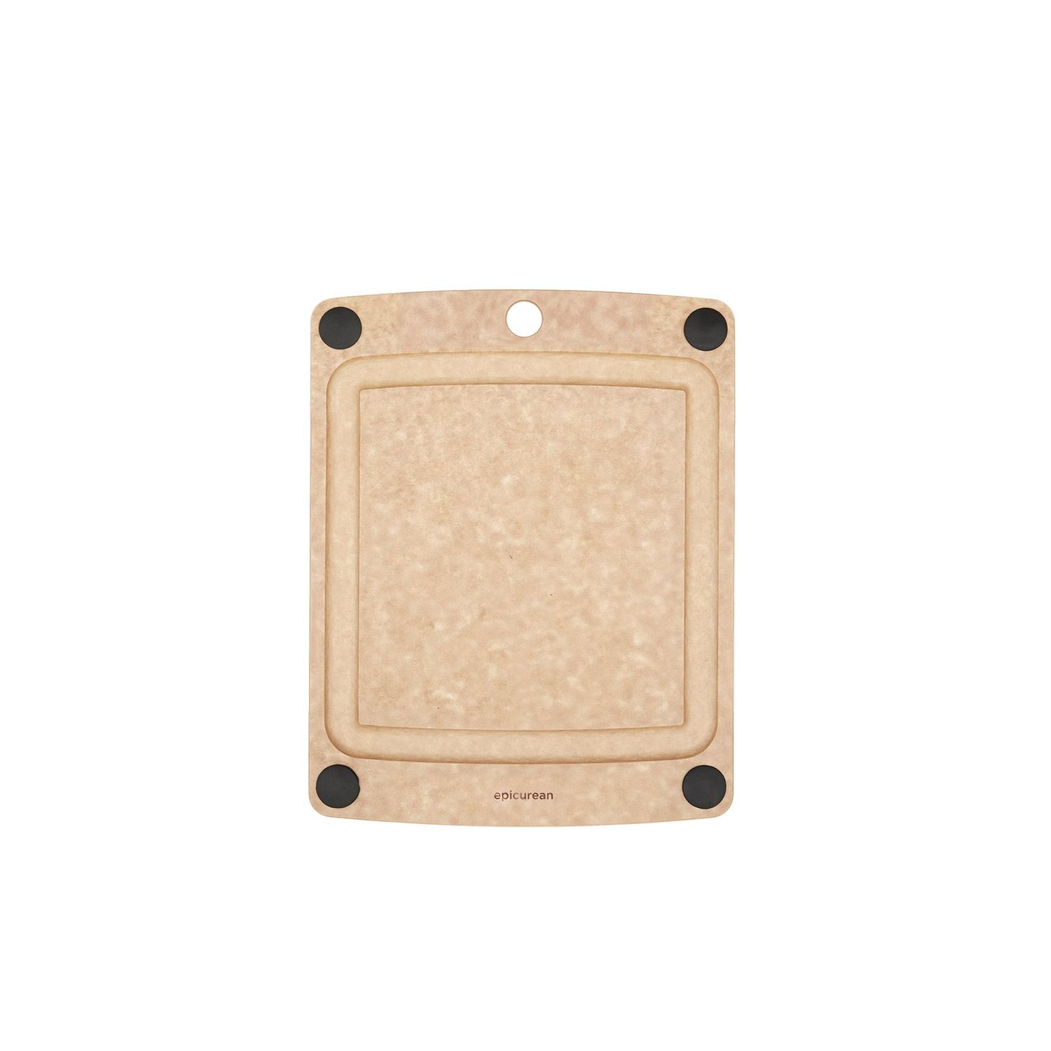 Cutting Board 11.5x9 Natural w/Black Buttons 006