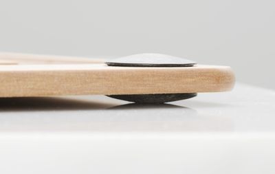Cutting Board 11.5x9 Natural w/Black Buttons 006