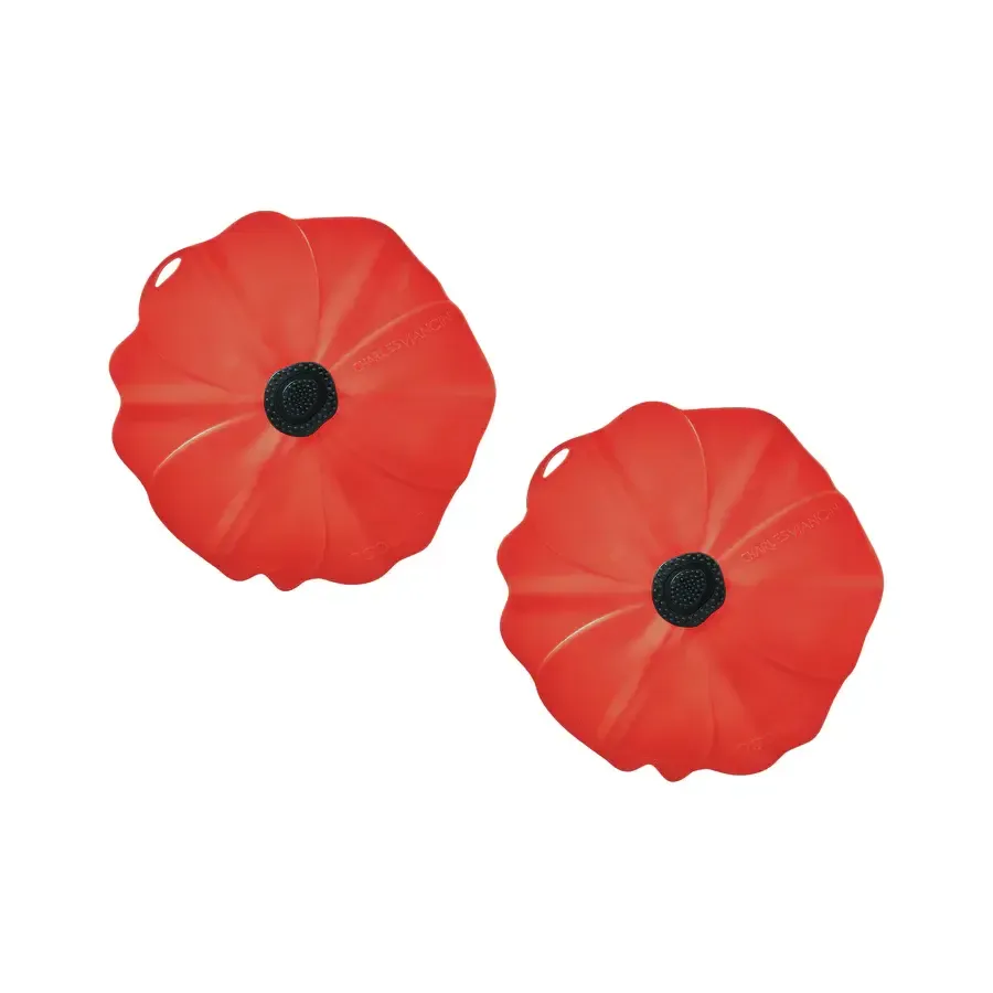 Drink Cover 4" Set/2 Poppy 012
