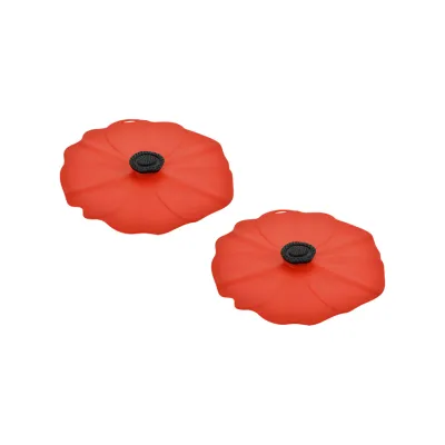 Drink Cover 4" Set/2 Poppy 012