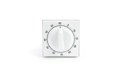 Timer Analog Square White Fox Run 004