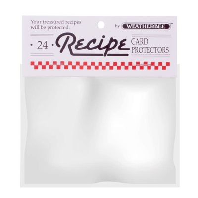 Recipe Card Protectors 24pk 4x6