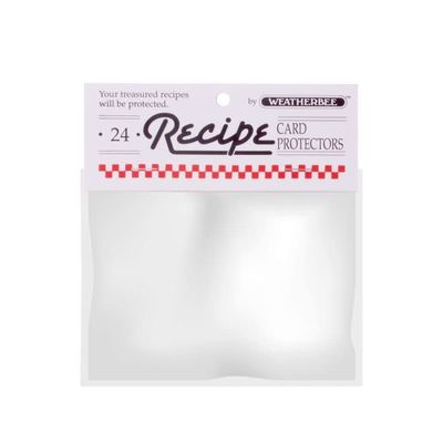 Recipe Card Protectors 24pk 3x5