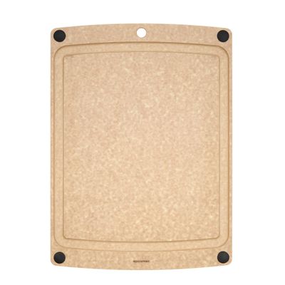 Cutting Board 19.5x14.5 Natural w/Black Buttons 006