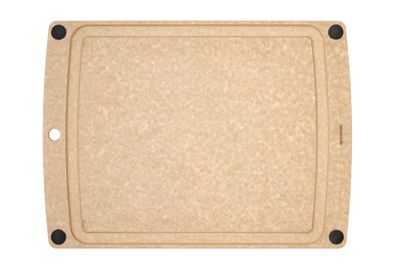 Cutting Board 19.5x14.5 Natural w/Black Buttons 006