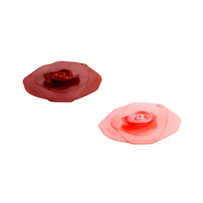 Drink Cover 4" Set/2 Rose 012
