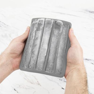 Ice Mold Bottle w/Lid Charcoal 006