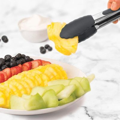 Tongs Mini Silicone Charcoal 006