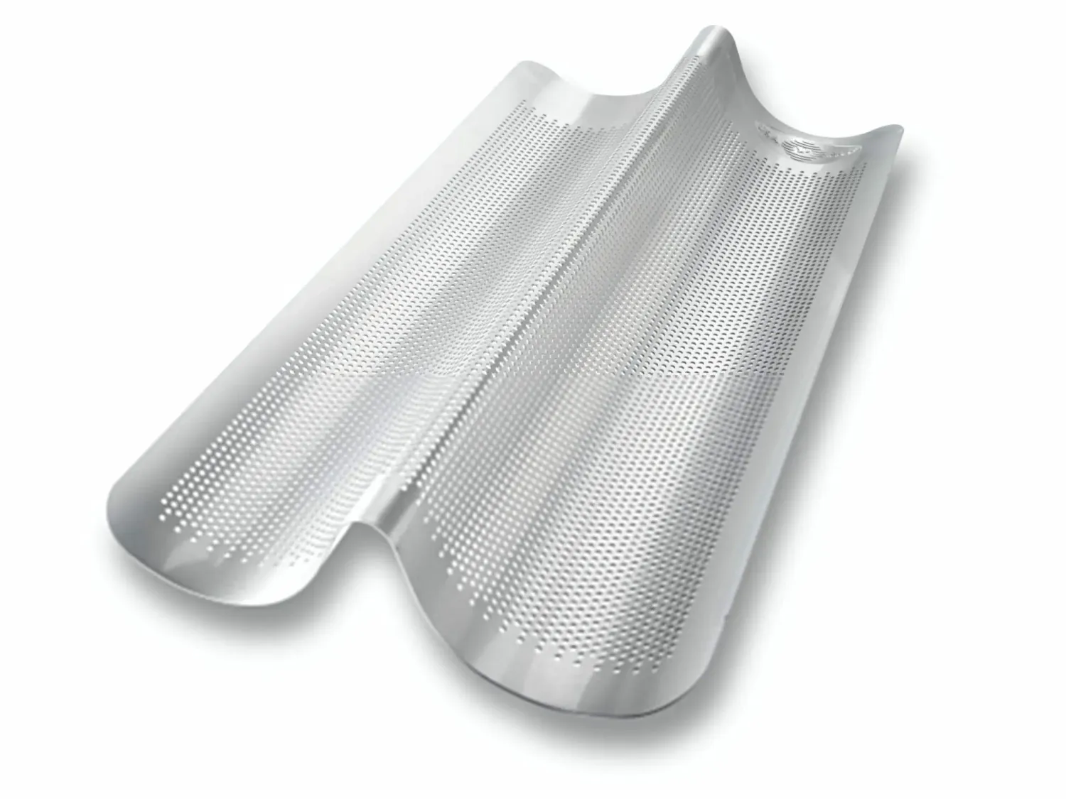 Loaf Pan 16x8" Italian 2 Loaf Perforated 006