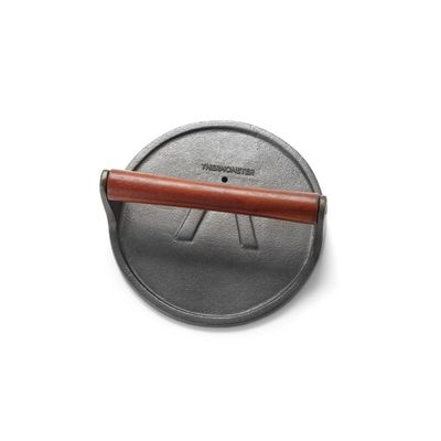 Grill Press 8" Round Cast Iron Outset 006