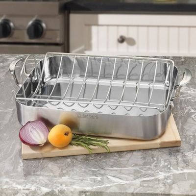 Roasting Pan 16" w/Rack Multi Clad Pro SS Cuisinart 001
