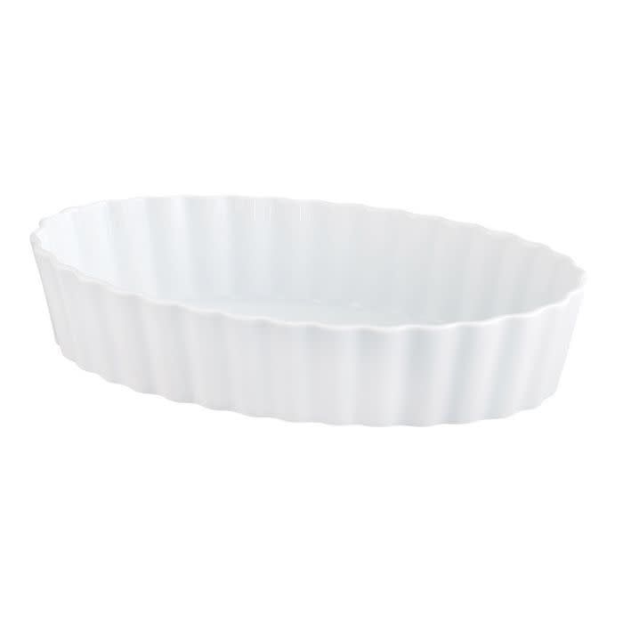 Creme Brulee 5" Oval White Porcelain 004