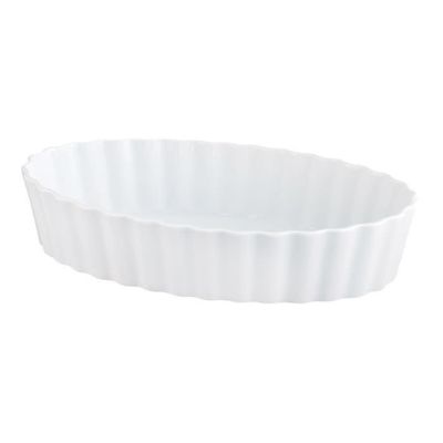 Creme Brulee 5" Oval White Porcelain 004