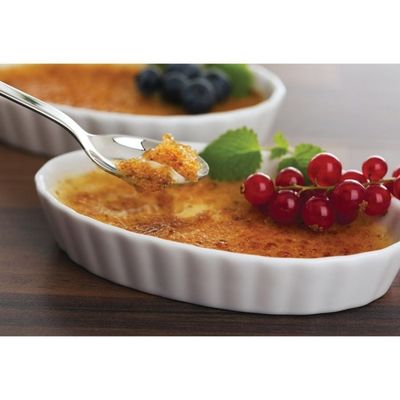 Creme Brulee 5" Oval White Porcelain 004
