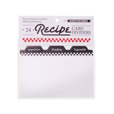 Recipe Dividers 24pk 3x5