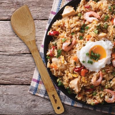 Spatula 13" Bamboo Stir Fry 006