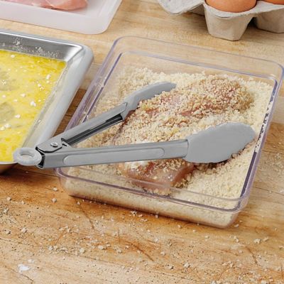 Tongs Mini Silicone Oyster Gray 006
