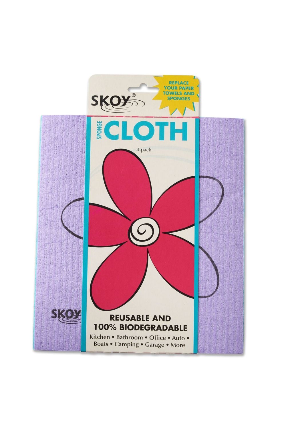 Skoy Cloth 4pk Asstd Colors