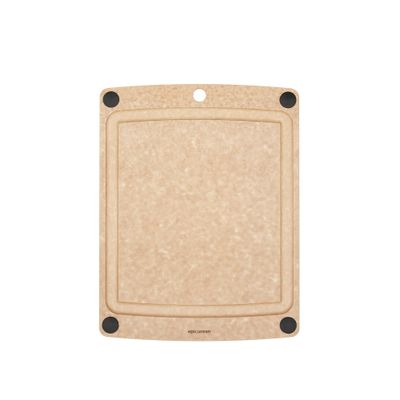 Cutting Board 14.5x11.25 Natural w/Black Buttons 006