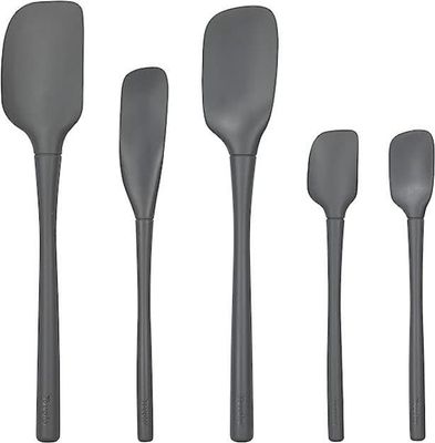 Spatula Set 5pc Flex Core Silicone Charcoal 003