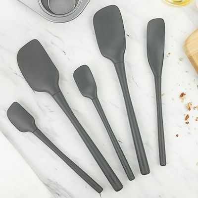 Spatula Set 5pc Flex Core Silicone Charcoal 003