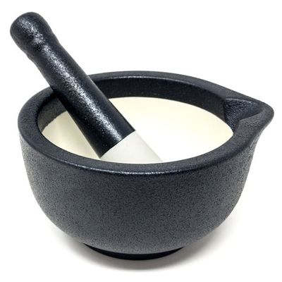 Mortar &amp; Pestle Lg Porcelain