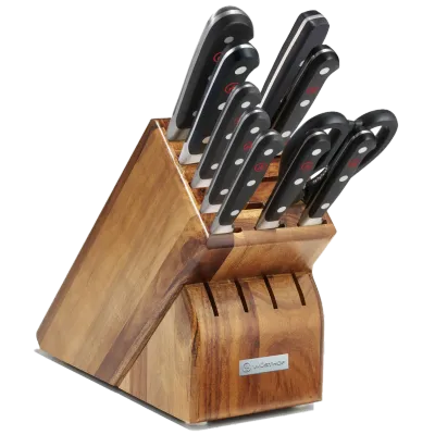 Block Set 11pc Acacia Classic