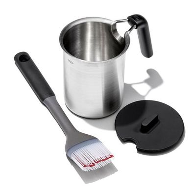 Basting Brush w/SS Pot 2pc Set OXO 004