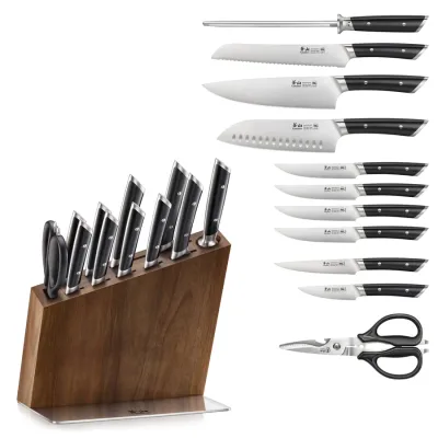 Block Set 12pc Hua Helena Black Acacia Block