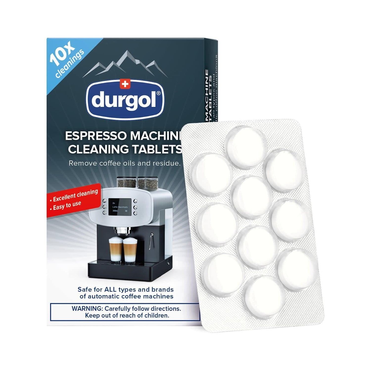 Cleaning Tablets 10ct Espresso Durgol 010
