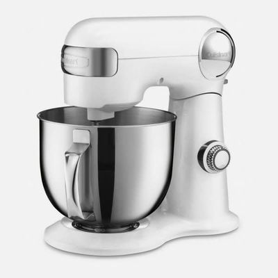 Stand Mixer 5.5qt Precision Master White Linen Cuisinart 001