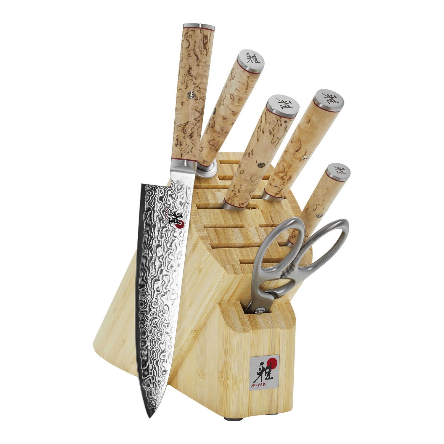Block Set 7pc Miyabi Birchwood SG2