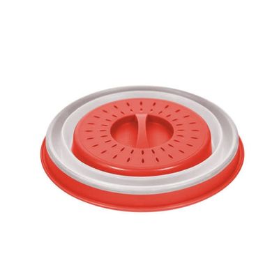 Microwave Food Cover Collapsible Sm Candy Apple Red 006