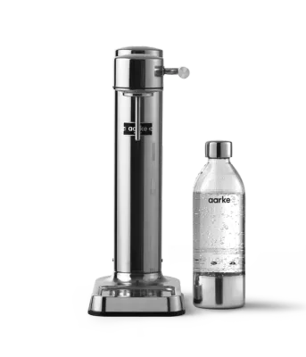 Aarke Carbonator III Polished Steel w/CO2 Cylinder 004