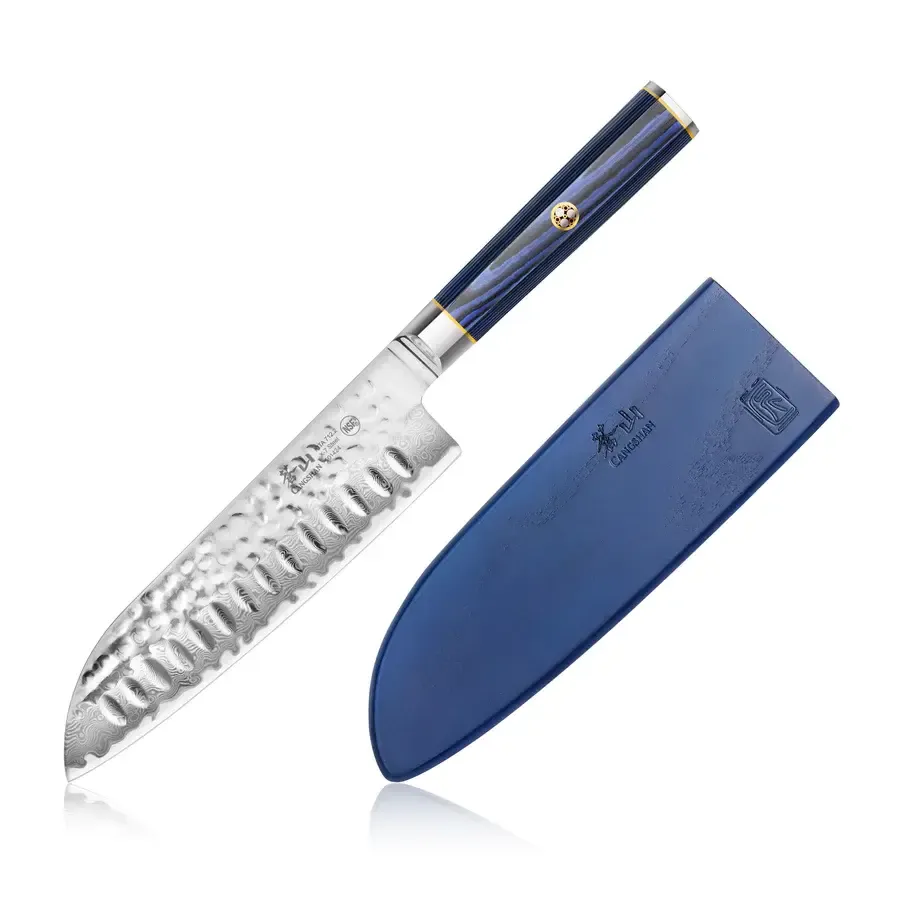 Santoku 7" w/Sheath Kita 006
