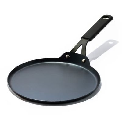 Crepe Pan 10" Obsidian Carbon Steel w/Silicone Sleeve 006