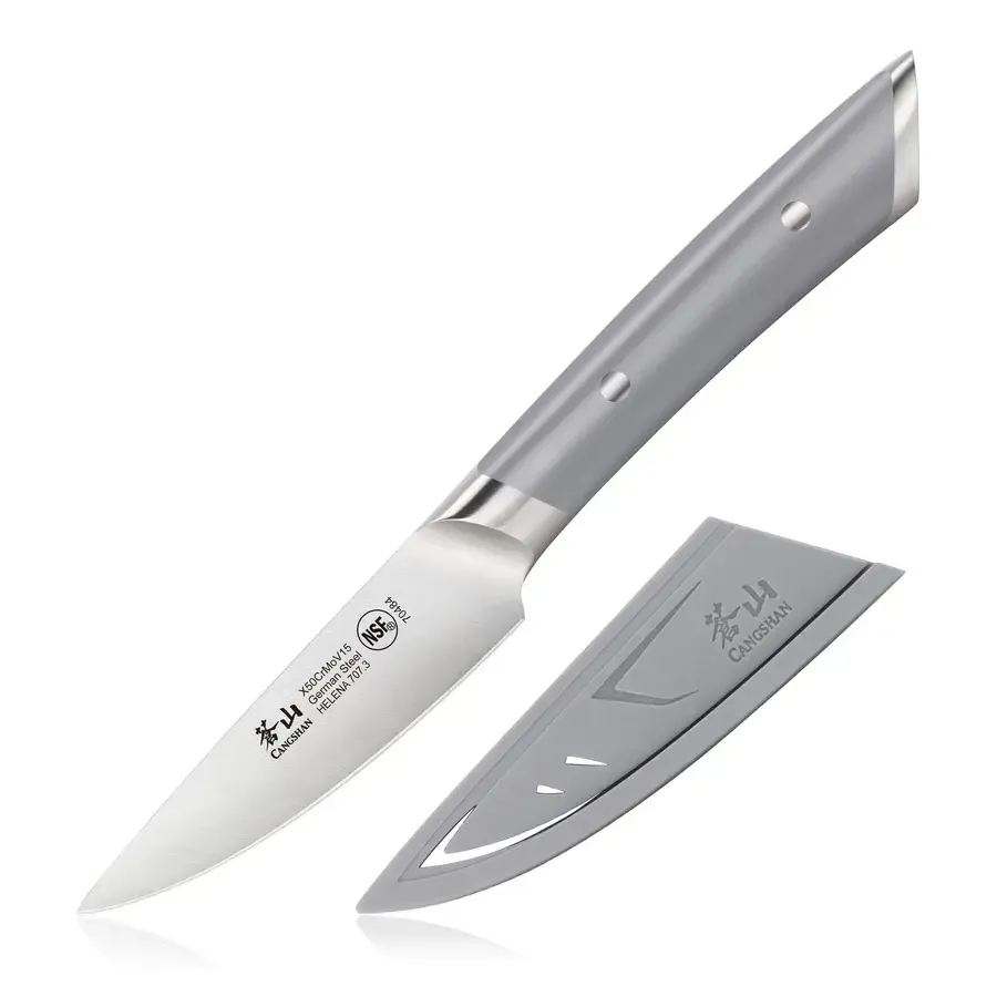 Paring 3.5" w/Sheath Helena Gray 006