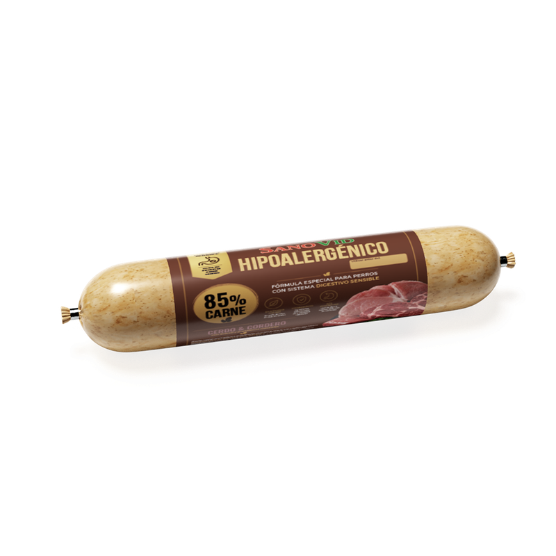 Comida hipoalergénica para perros digestión sensible – cerdo y cordero 30x250g