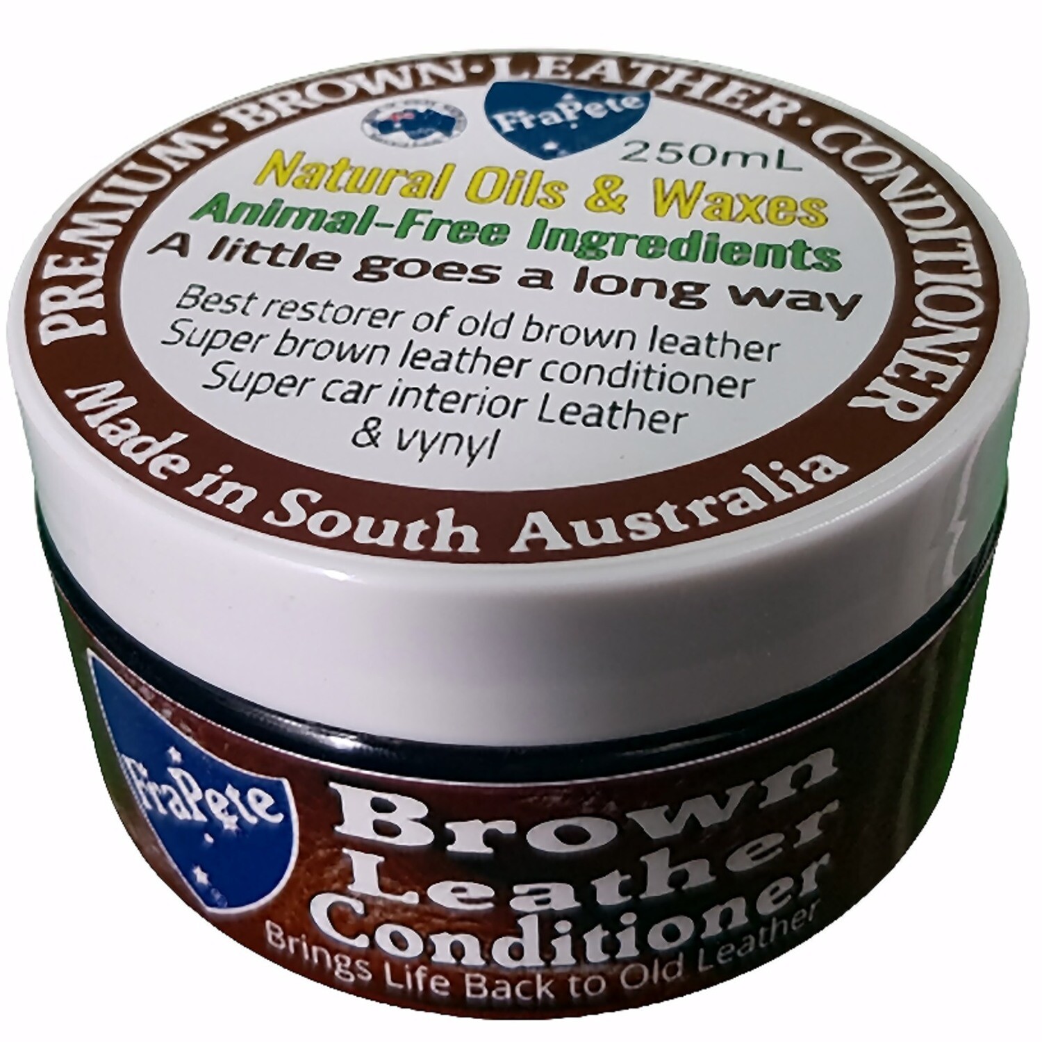 frapete Brown Premium Natural Leather Conditioner 250mL