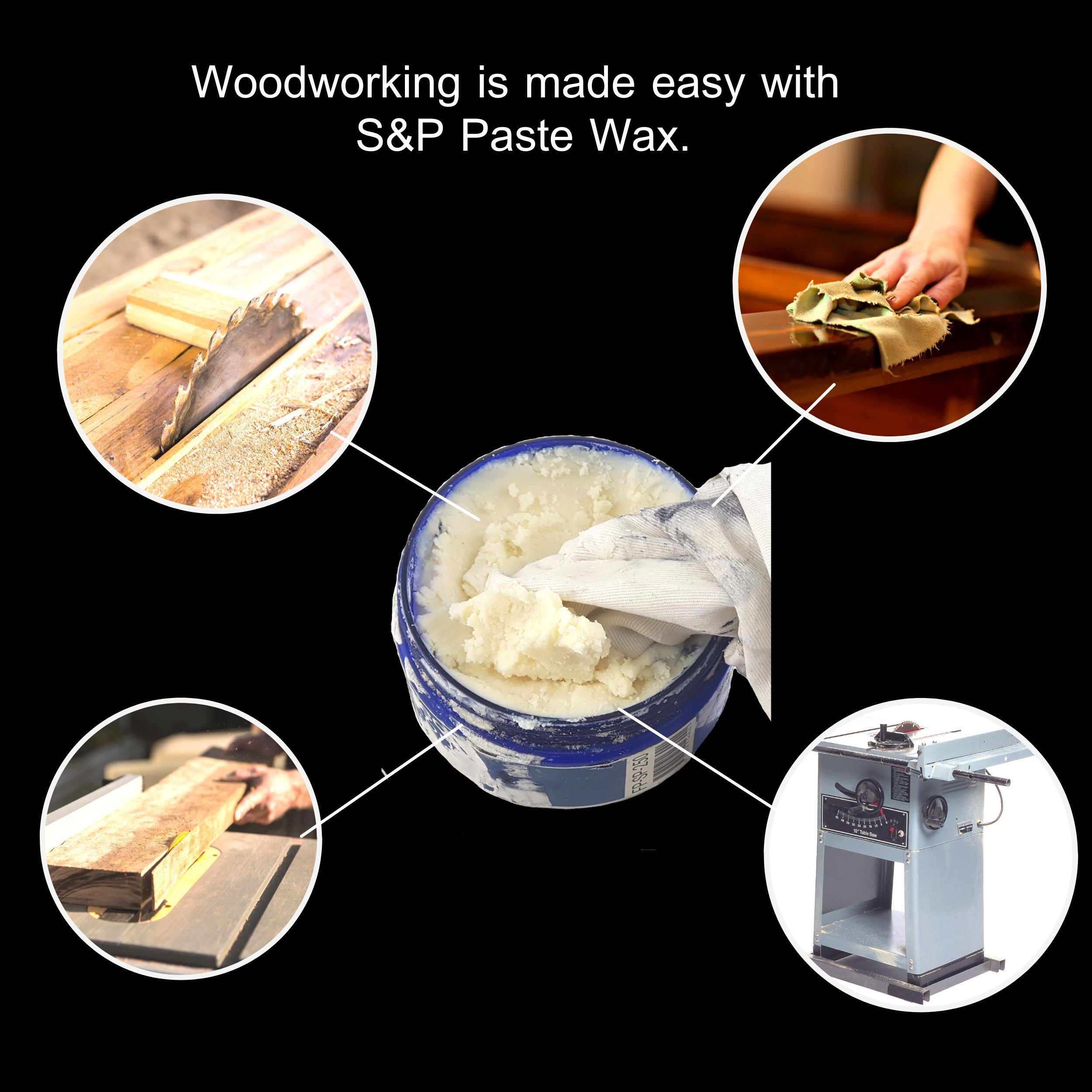 frapete S P Paste Wax Finish Polish Woodworking Tool Plastic